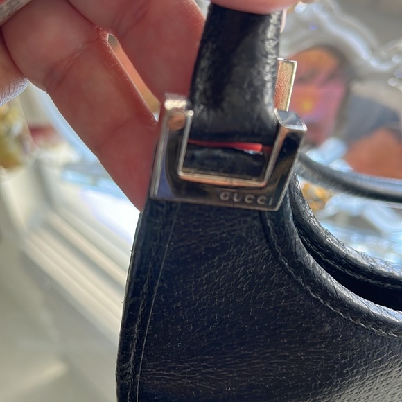 GUCCI Authentic Vintage Jackie Bardot Hobo Black Leather. - Picture 12 of 17